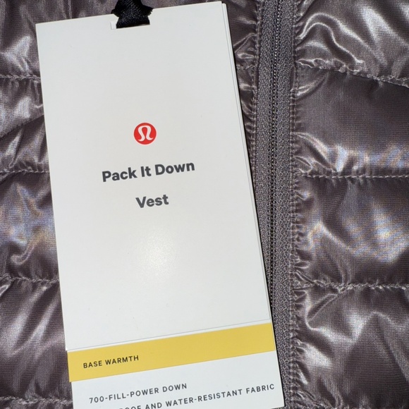 Lululemon Pack It Down Vest *Shine (Size 4) in Lunar Rock - Picture 10 of 11